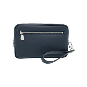 Louis Vuitton Taiga Black Leather Pochette Kasai Shoulder Bag
